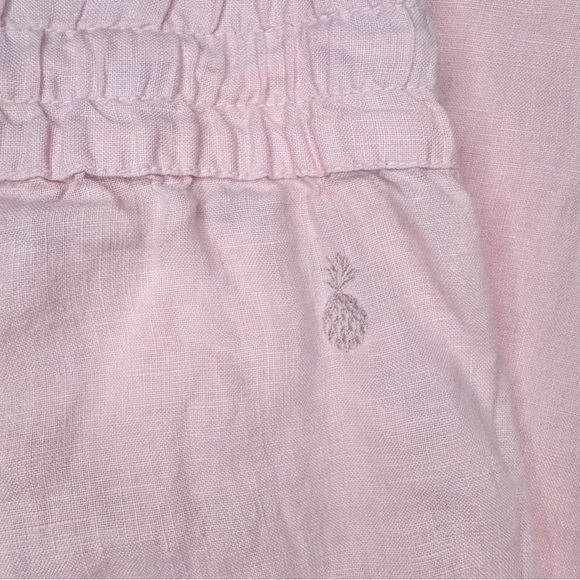 Tommy Bahama Women’s 100% Linen Wide Leg High Waisted Pink Pull On Pants Size L - Picture 6 of 8